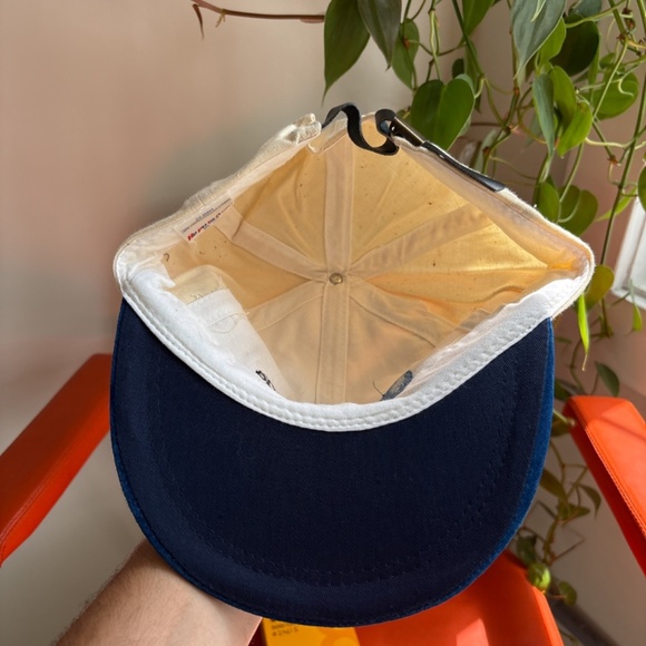 Vintage At&T Canada Dad hat trucker hat embroided telecoms blue white strapback - Picture 7 of 8